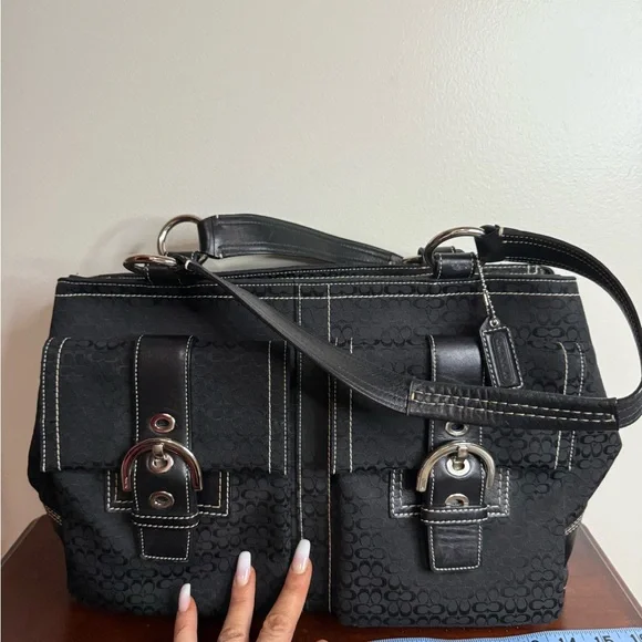 Coach SoHo Mini Signature and leather Women's Handbag tote - Picture 7 of 14